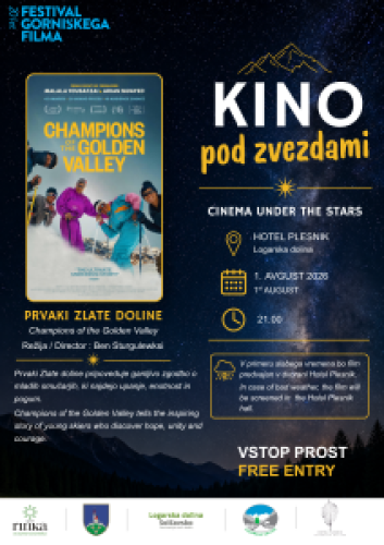 KINO POD ZVEZDMI V LOGARSKI DOLINI