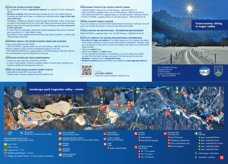 Cross-country skiing in Logar valley