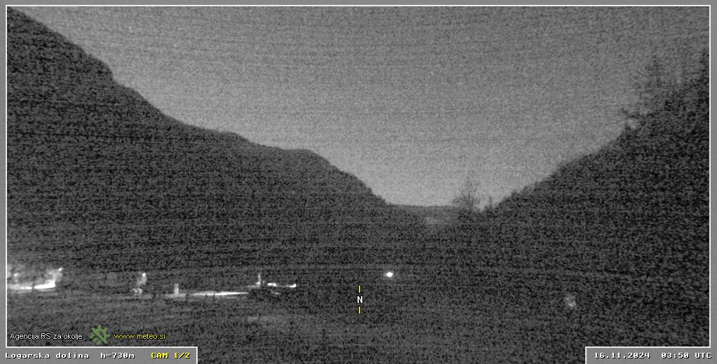 Webcam Logar valley 730 m - view towards north