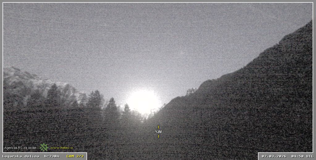 Spletna kamera Logarska dolina 730 m - pogled proti jugozahodu