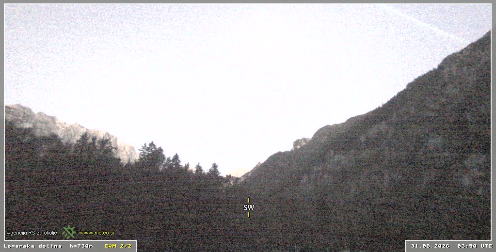 Spletna kamera Logarska dolina 730 m - pogled proti jugozahodu